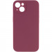 Чохол Silicone Case Full Camera Protective (AA) NO LOGO на Apple iPhone 15 (6.1") (Бордовий / Plum)