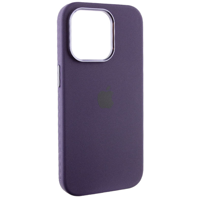 Чохол Silicone Case Metal Buttons (AA) на Apple iPhone 13 Pro Max (6.7") (Фіолетовий / Elderberry)