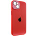 Фото Чохол TPU+Glass Sapphire Midnight на Apple iPhone 14 (6.1") (Червоний / Red) на vchehle.ua