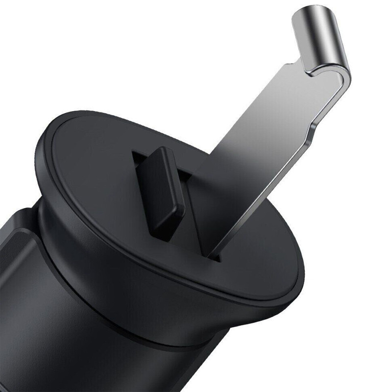 Купить Автодержатель Baseus Metal Age 2 Gravity Car Mount (Air Outlet Version) (SUJS00001) (Dark Grey) на vchehle.ua