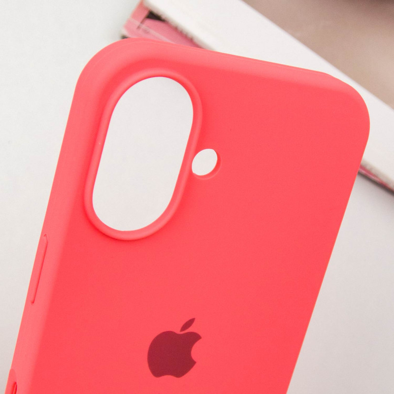 Купити Чохол Silicone Case Full Protective (AA) на Apple iPhone 16 (6.1") (Кавуновий / Watermelon red) на vchehle.ua