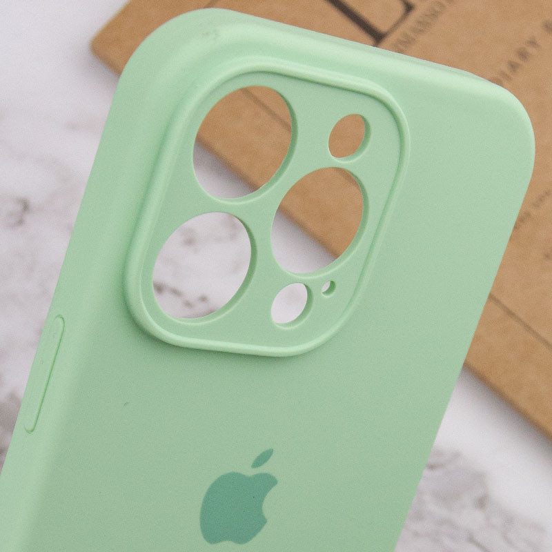 Замовити Чохол Silicone Case Full Camera Protective (AA) на Apple iPhone 15 Pro (6.1") (Зелений / Pistachio) на vchehle.ua