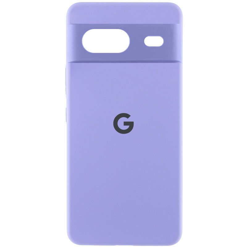 Чохол Silicone Cover Lakshmi Full Camera (AAA) with Logo на Google Pixel 8a (Бузковий / Dasheen)