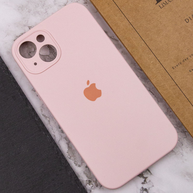 Купити Чохол Silicone Case Full Camera Protective (AA) на Apple iPhone 14 (6.1") (Рожевий / Chalk Pink) на vchehle.ua