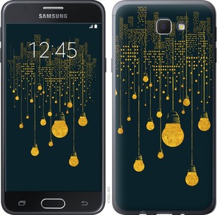 

Чехол Иллюстрация ночного города для Samsung Galaxy J7 Prime 671363