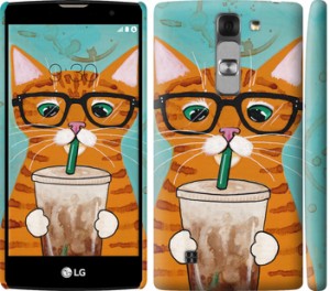 Чохол Зеленоокий кіт в окулярах на LG G4c H522y