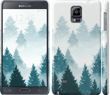

Чехол Акварельные Елки для Samsung Galaxy Note 4 N910H 862422