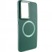 TPU чехол Bonbon Metal Style with Magnetic safe для Samsung Galaxy S24 Ultra (Зеленый / Army Green)