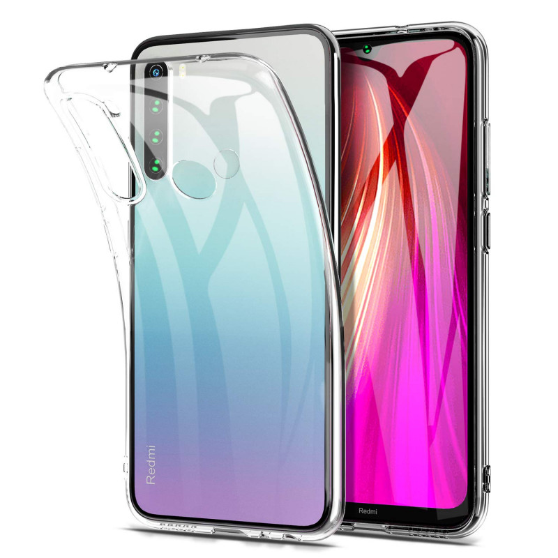 TPU чехол Epic Transparent 2,00 mm для Xiaomi Redmi Note 8 / Note 8 2021 (Бесцветный (прозрачный))