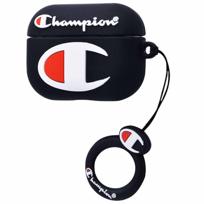 Силиконовый футляр Young Style для наушников AirPods Pro (Champion / Black)