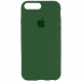 Чехол Silicone Case Full Protective (AA) для Apple iPhone 7 plus / 8 plus (5.5") (Зеленый / Dark green)