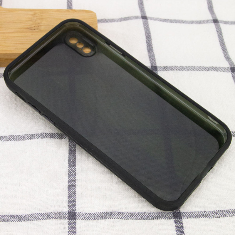 Фото Чехол TPU Glossy Line Full Camera для Apple iPhone X / XS (5.8") (Черный) в магазине vchehle.ua