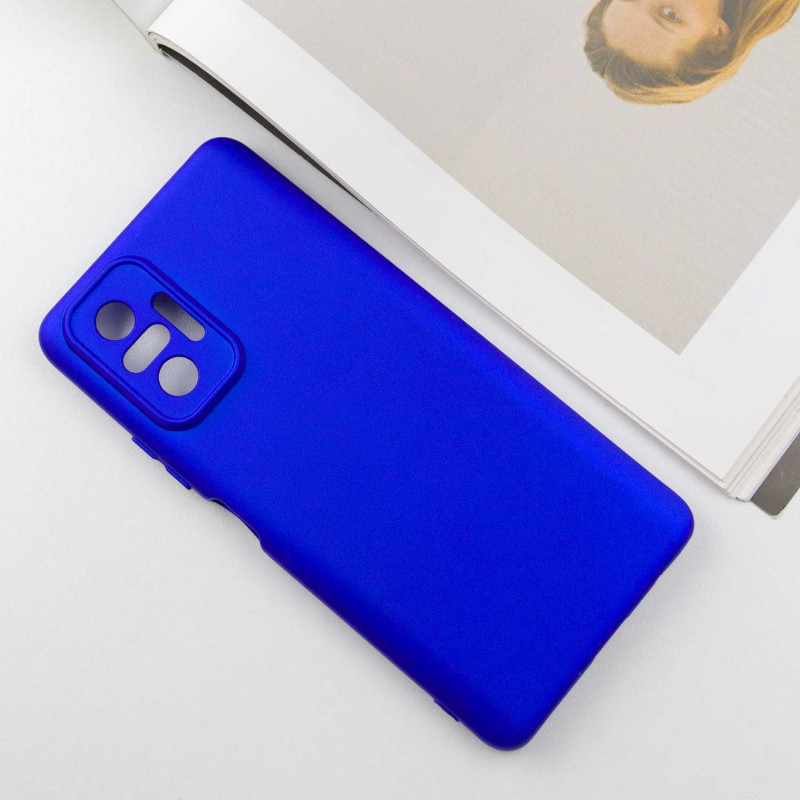 Фото Чохол Silicone Cover Lakshmi Full Camera (A) на Xiaomi Redmi Note 10 Pro / 10 Pro Max (Синій / Iris) на vchehle.ua