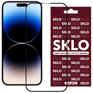 Захисне скло SKLO 3D (full glue) на Apple iPhone 15 (6.1")