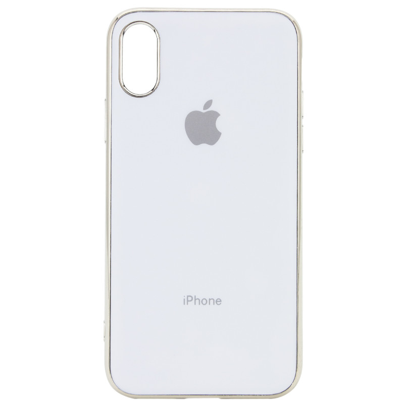 TPU чохол Matte LOGO на Apple iPhone XS (5.8") (Білий / White)