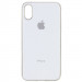 TPU чохол Matte LOGO на Apple iPhone XS (5.8") (Білий / White)