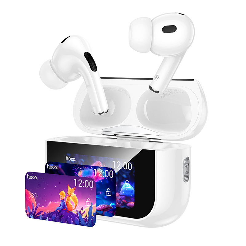 Беспроводные TWS наушники Hoco EW79 Bright with Touch Screen ANC (White) в магазине vchehle.ua