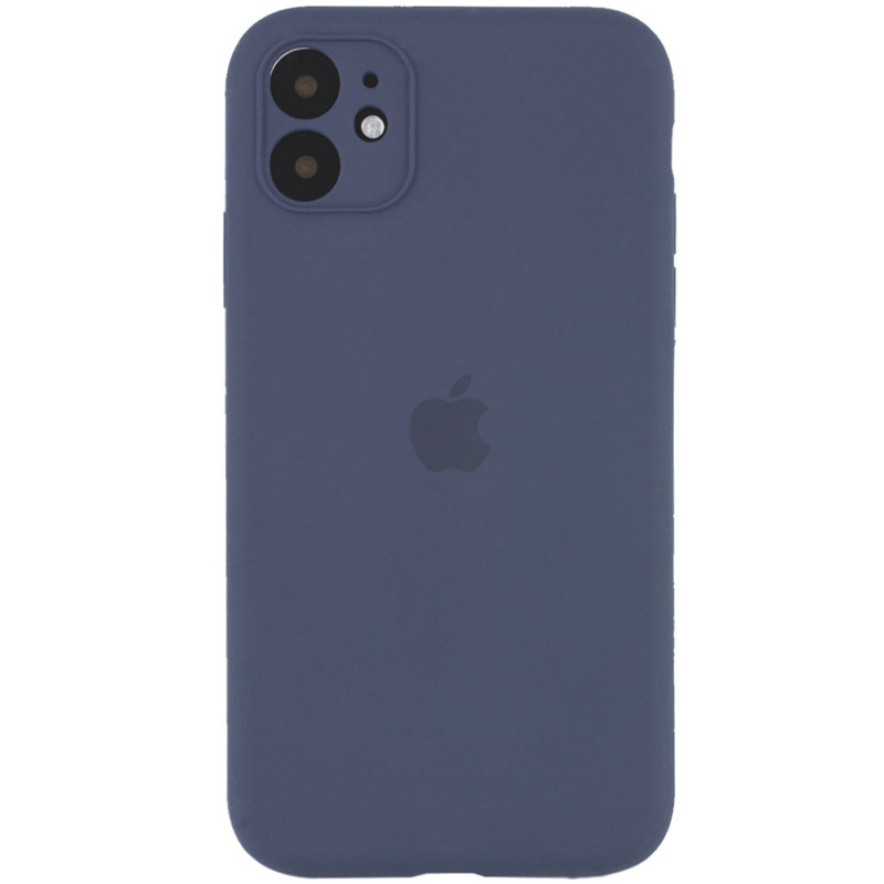 Чохол Silicone Case Full Camera Protective (AA) на Apple iPhone 12 (6.1") (Сірий / Lavender Gray)