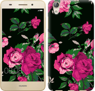 

Чохол Троянди на чорному тлі на Huawei Y6 II 547128