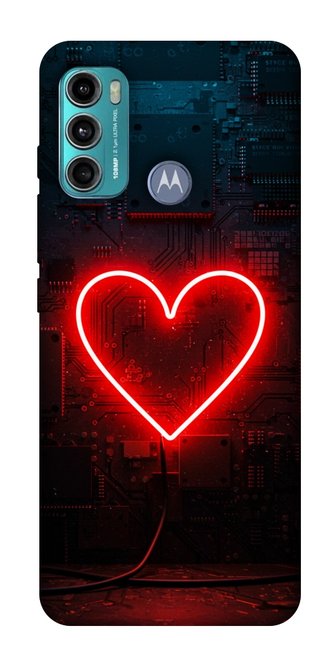 Чехол Яркое сердце для Motorola Moto G60