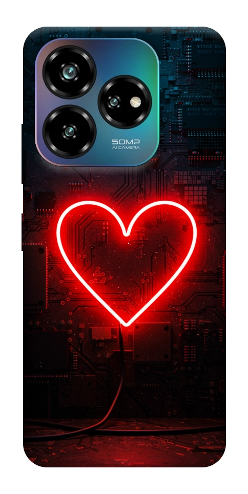 Чехол Яркое сердце для ZTE Nubia V60