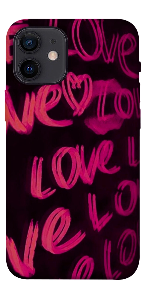 Чехол Neon love для iPhone 12 mini