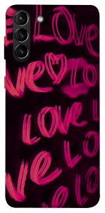 Чохол Neon love для Galaxy S21+