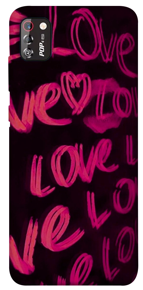 Чохол Neon love для TECNO POP 4 Pro