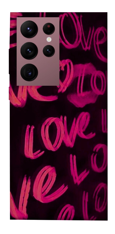 Чехол Neon love для Galaxy S22 Ultra