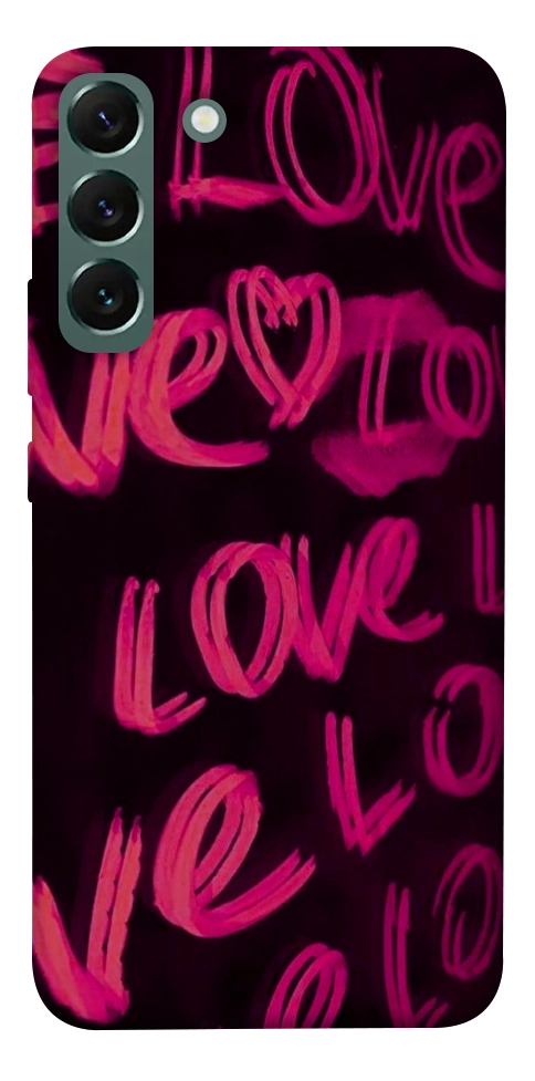 Чехол Neon love для Galaxy S22+