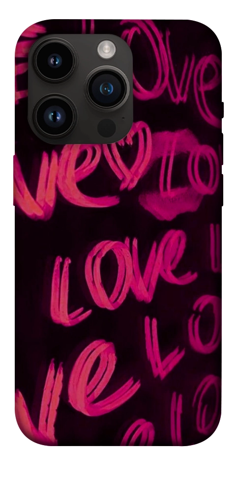 Чехол Neon love для iPhone 14 Pro