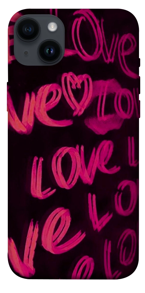 Чохол Neon love для iPhone 14 Plus