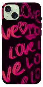 Чохол Neon love для iPhone 15 Plus