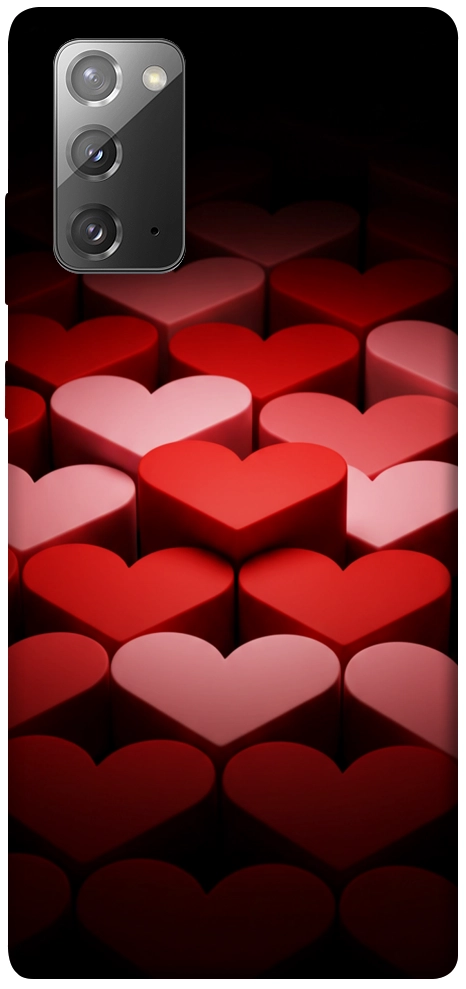 Чехол Hearts pattern для Galaxy Note 20