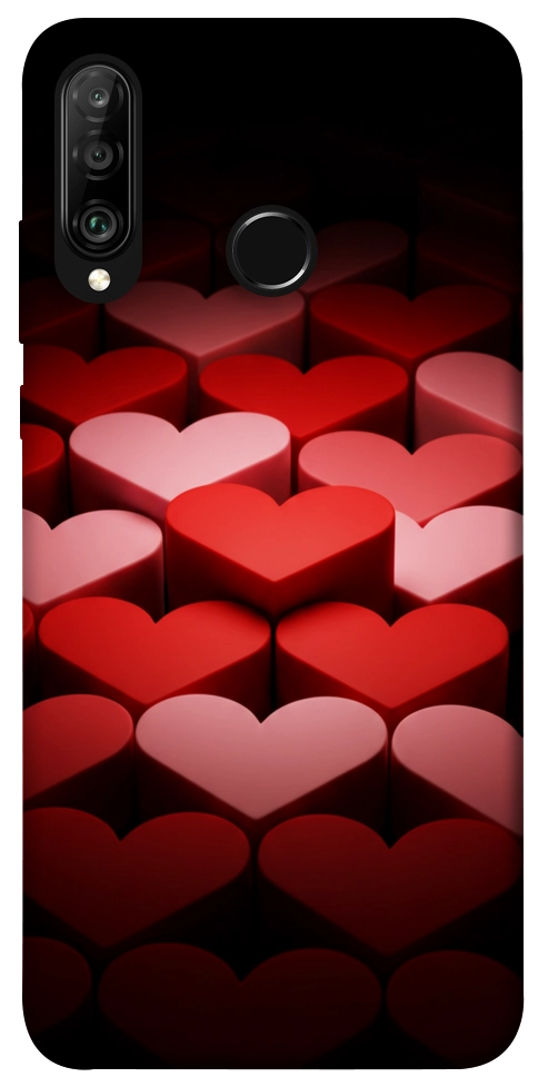 Чохол Hearts pattern для Huawei P30 Lite