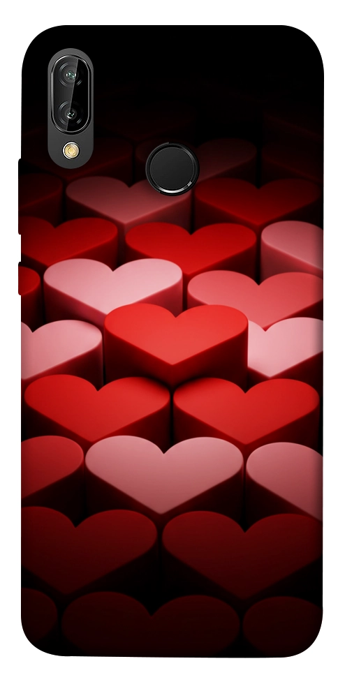 Чехол Hearts pattern для Huawei P20 Lite