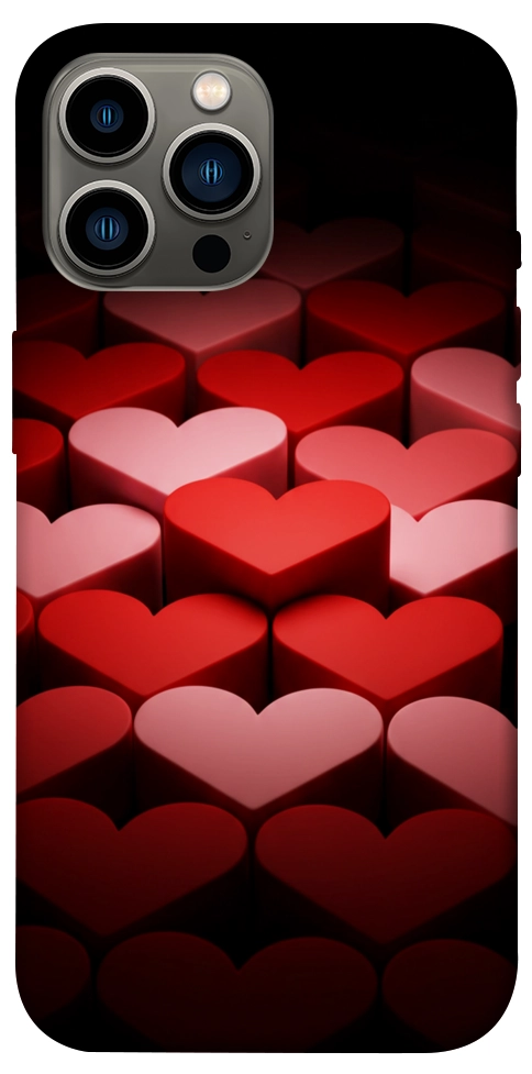 Чохол Hearts pattern для iPhone 12 Pro Max