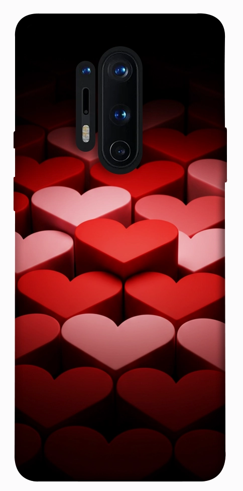 Чехол Hearts pattern для OnePlus 8 Pro