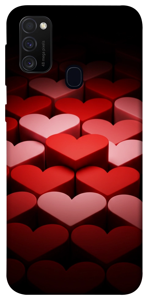 Чехол Hearts pattern для Galaxy M30s