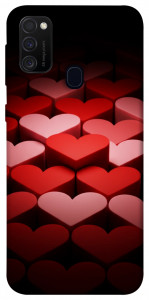 Чохол Hearts pattern для Samsung Galaxy M21