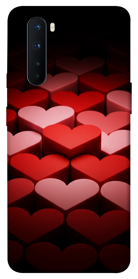 Чехол Hearts pattern для OnePlus Nord