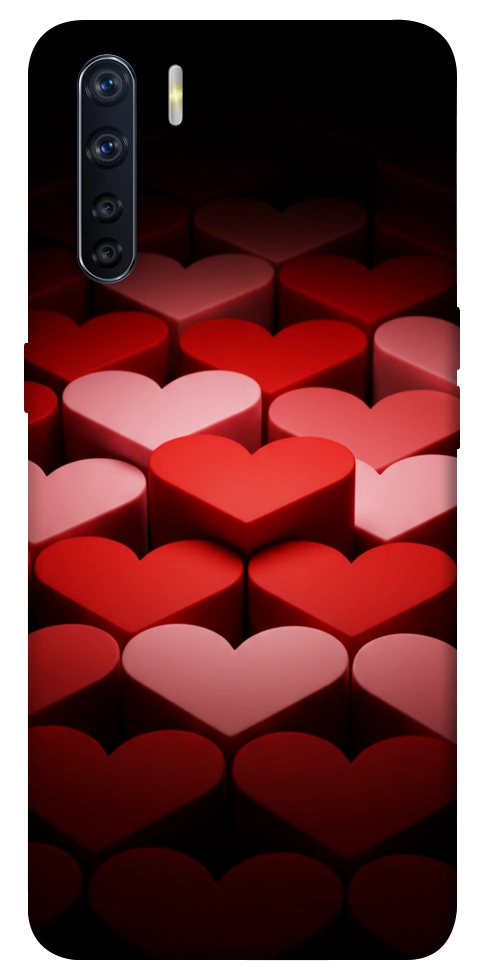 Чохол Hearts pattern для Oppo A91