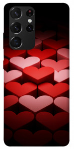 Чохол Hearts pattern для Galaxy S21 Ultra