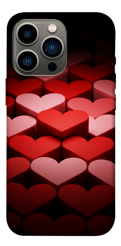 Чехол Hearts pattern для iPhone 13 Pro