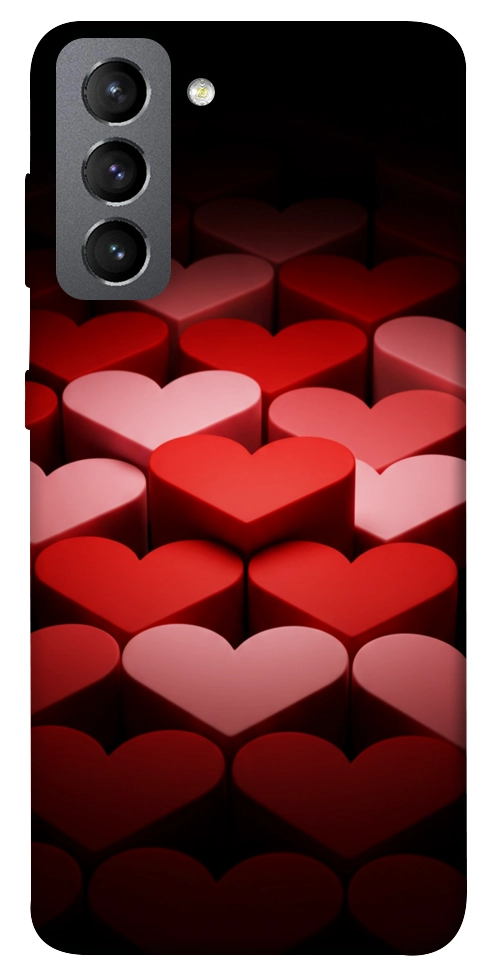 Чехол Hearts pattern для Galaxy S21 FE