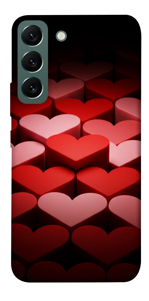 Чохол Hearts pattern для Galaxy S22