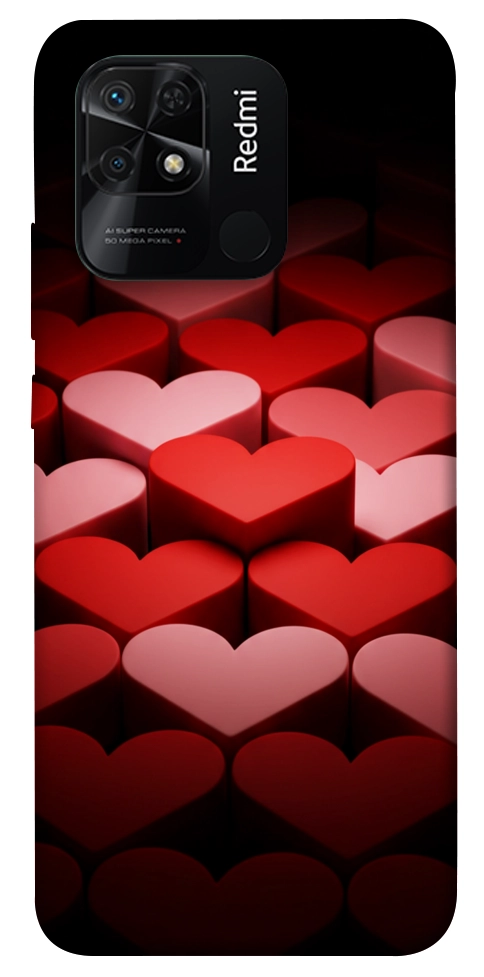 Чехол Hearts pattern для Xiaomi Redmi 10C