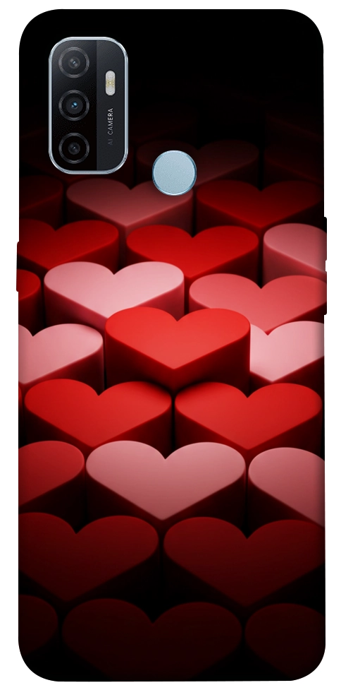 Чохол Hearts pattern для Oppo A32