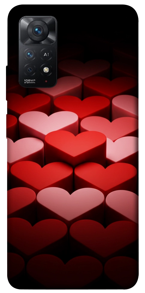 Чехол Hearts pattern для Xiaomi Redmi Note 11 Pro 5G