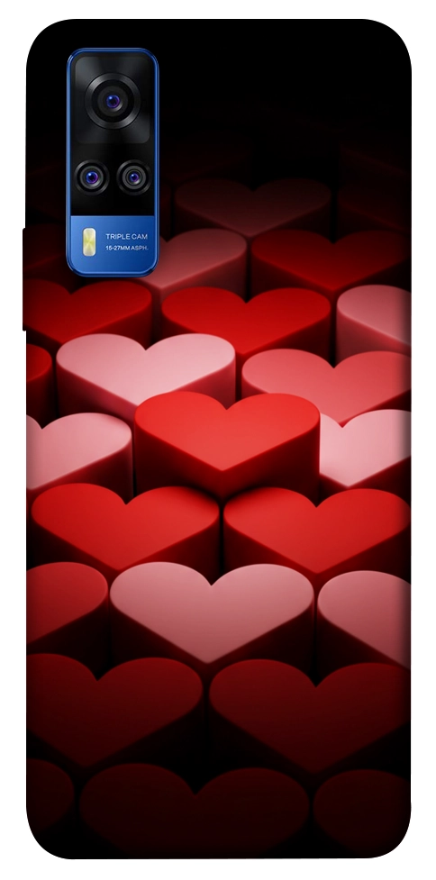 Чехол Hearts pattern для Vivo Y51a